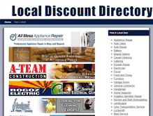 Tablet Screenshot of localdiscountdirectory.com